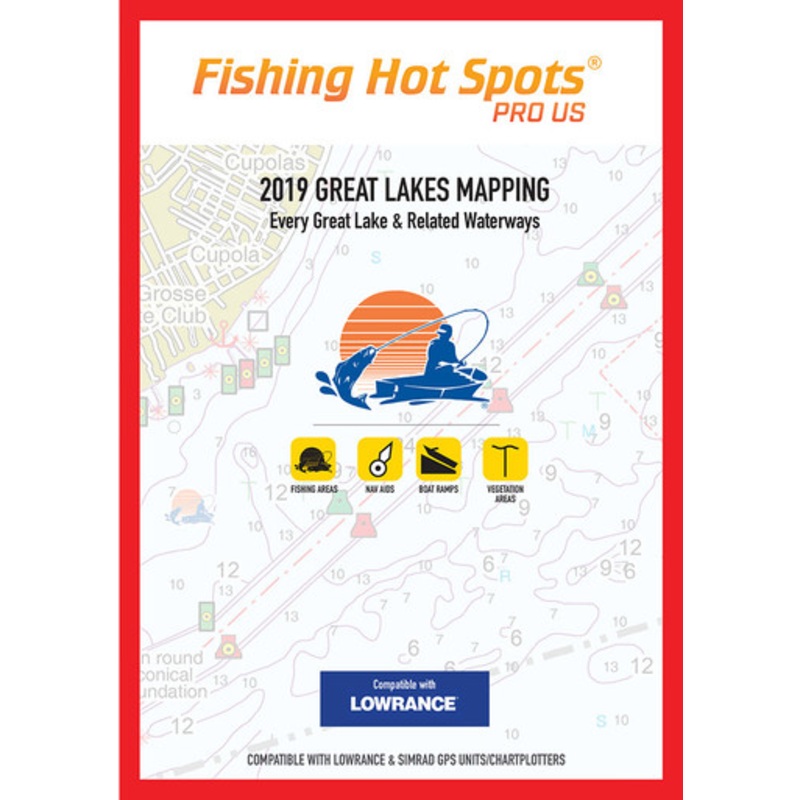 Fishing Hot Spots E229 Pro GL Digital Map – 2019 Great Lakes Mapping f/ Lowrance & Simrad Units