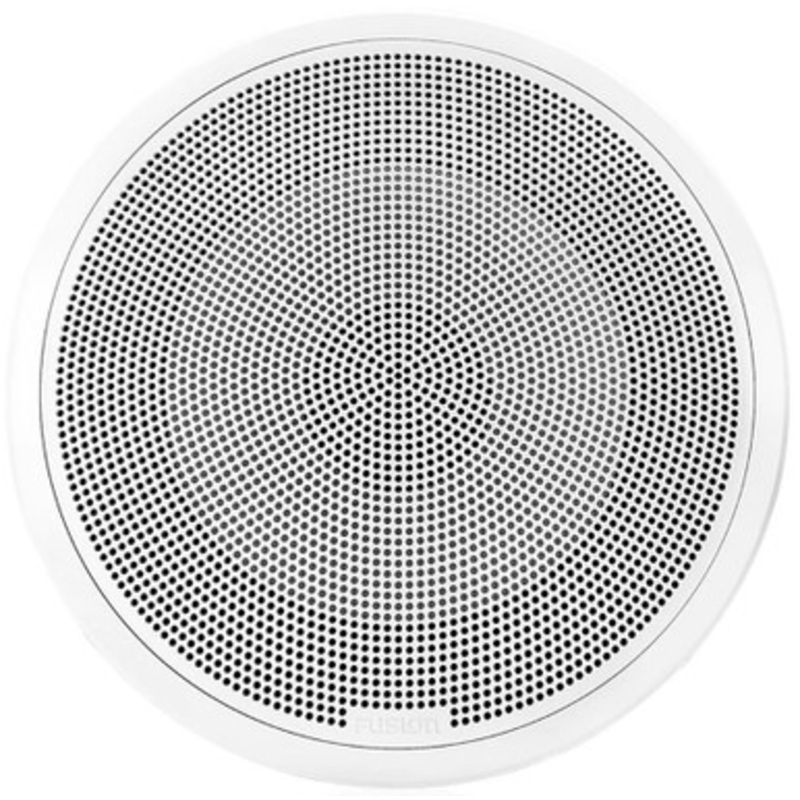 Fusion FM-S10RW FM Series 10in 400W Flush Mount Marine Subwoofer – Round Grill – White