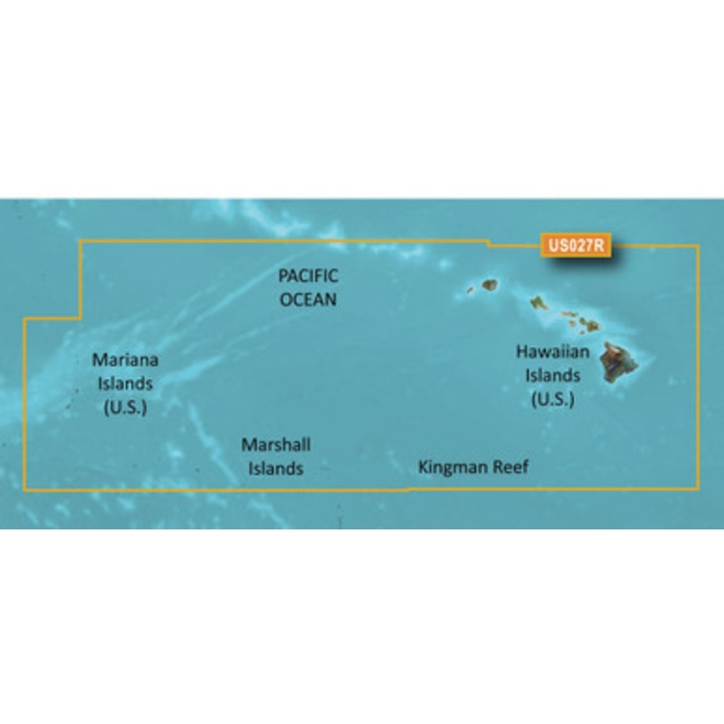 Garmin HXUS027R BlueChart g3 HD – Hawaiian Islands Mariana Islands – microSD/SD