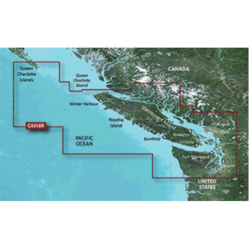 Garmin VCA018R BlueChart g3 Vision HD – Inside/Outside Passage – microSD/SD