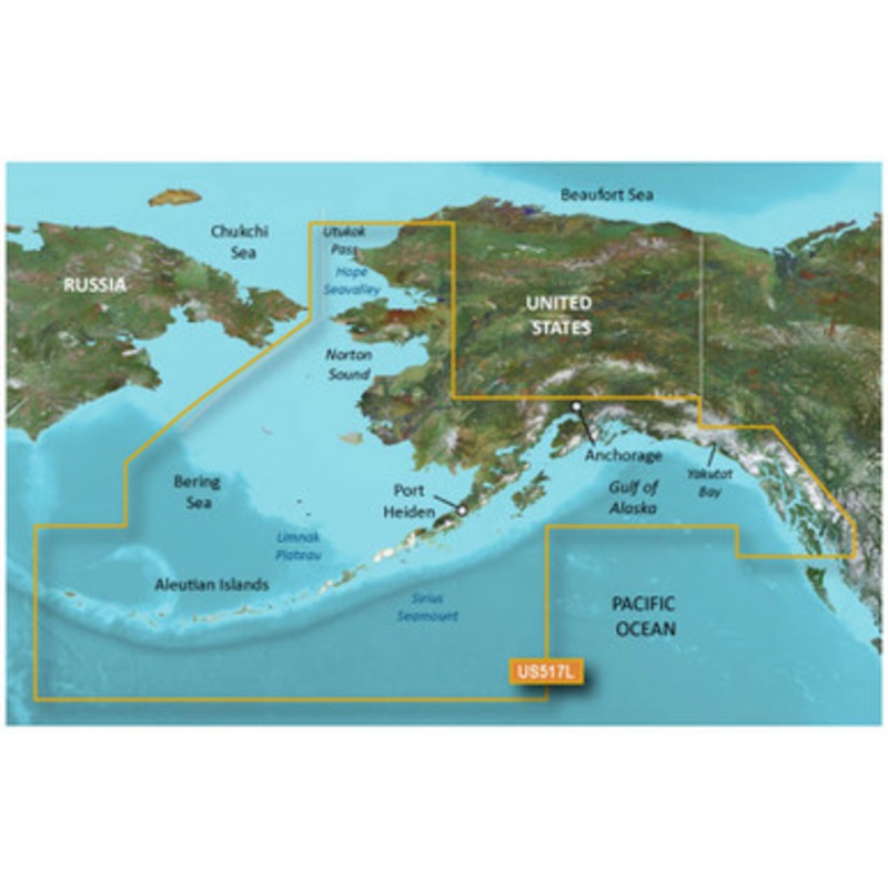 Garmin VUS517L BlueChart g3 Vision HD – Alaska South – microSD/SD