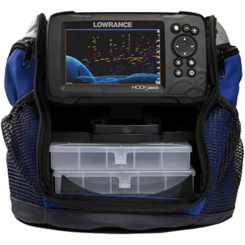 Lowrance 000-15541-001 HOOK Reveal 5 Chartplotter/Fishfinder Ice Machine w/ SplitShot Transducer