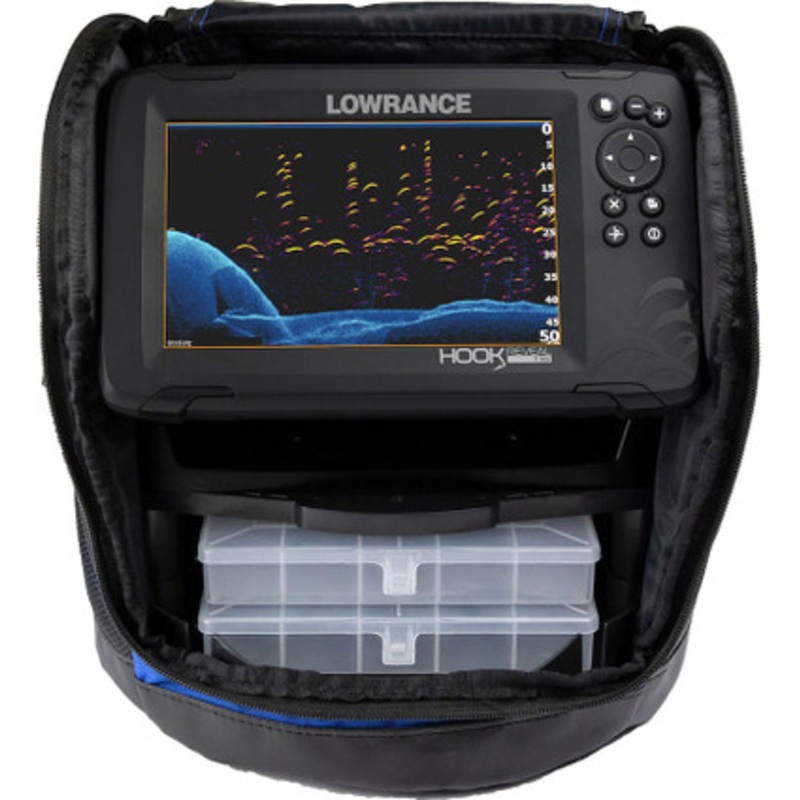 Lowrance 000-15542-001 HOOK Reveal 7 Chartplotter/Fishfinder Ice Machine w/ SplitShot Transducer
