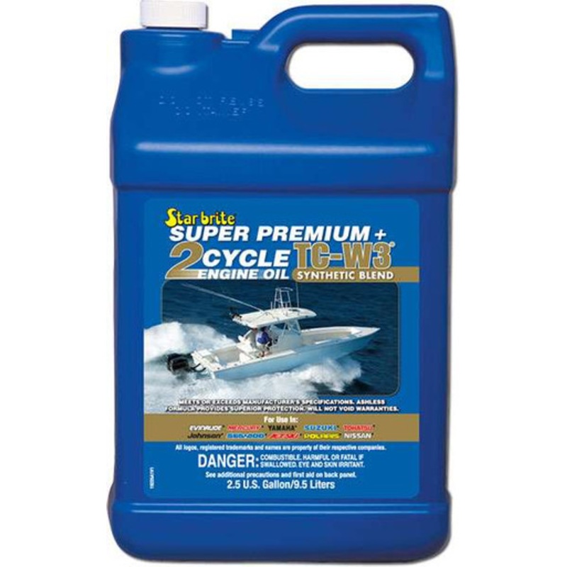 Star Brite 19225 Super Premium 2-Cycle Engine Oil TC-W3 – 2.5 Gallon