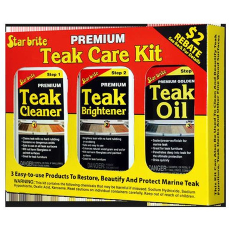 Star Brite Premium Teak Care Kit – 16 oz.