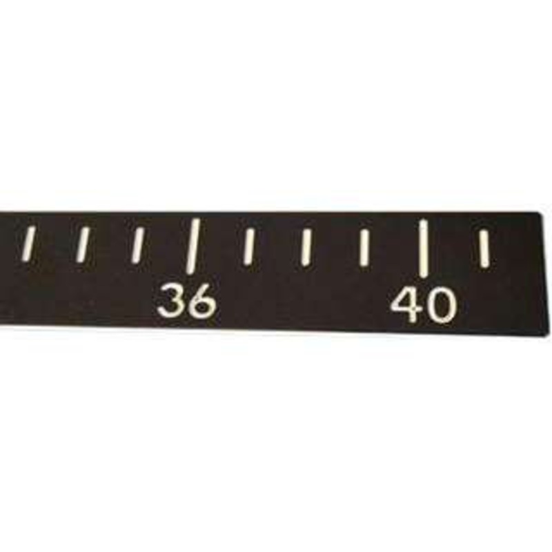 Deep Blue Starboard Fish Ruler – 42 in. – Black/White/Black