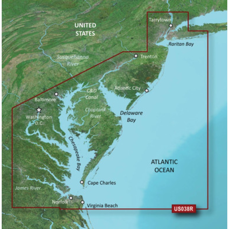 Garmin VUS038R BlueChart g3 Vision HD – New York to Chesapeake – microSD/SD