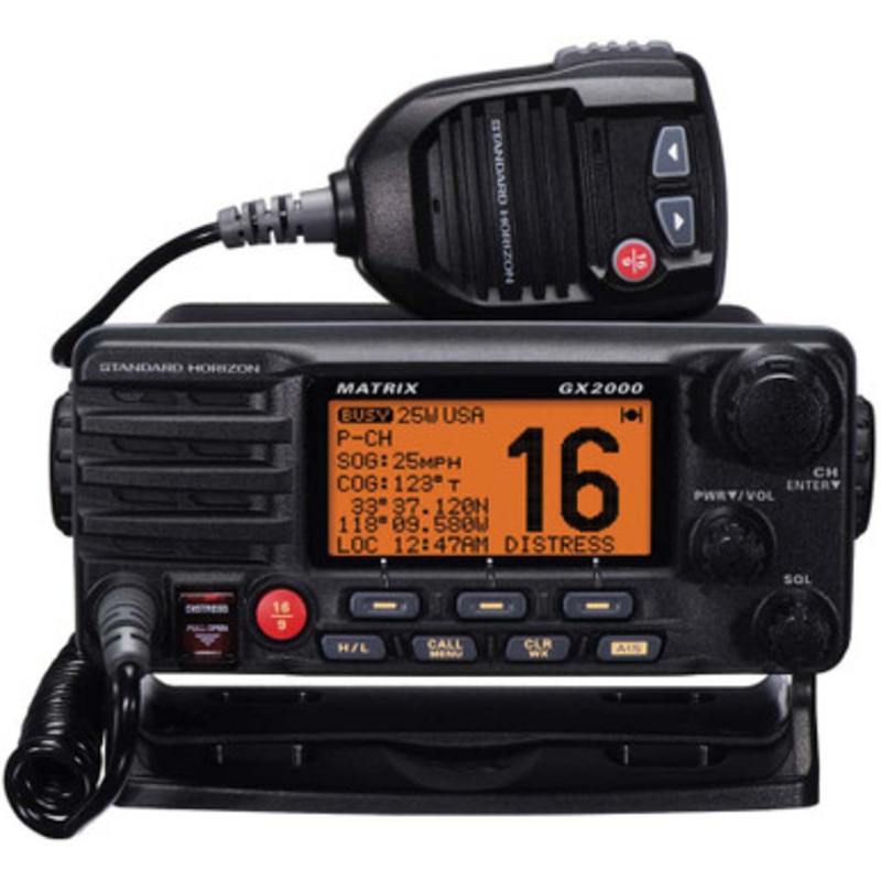 Standard Horizon GX2000 Matrix VHF w/ Optional AIS Input 30W PA – Single