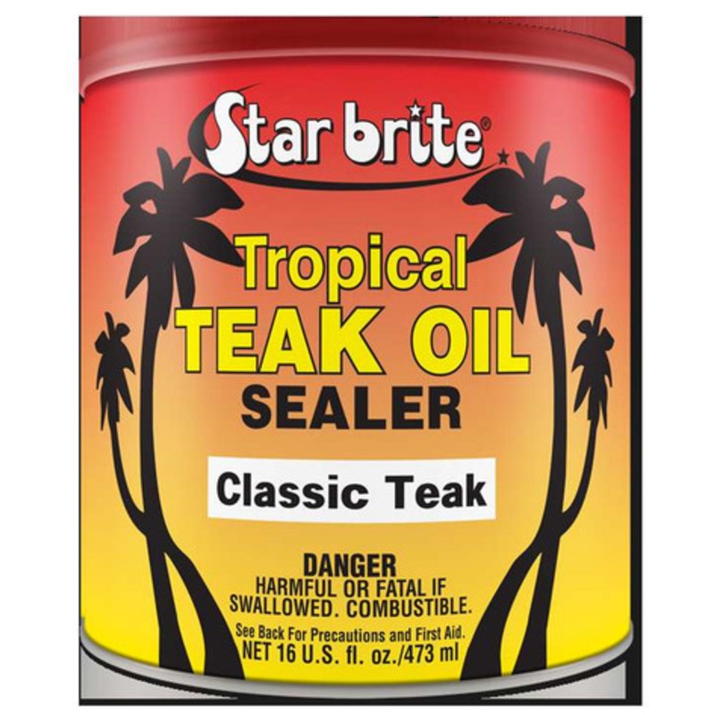 Star Brite Tropical Teak Oil/Sealer – Classic – 16 oz.