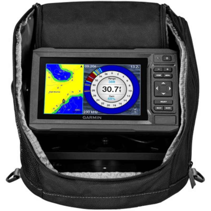 Garmin 010-01889-16 ECHOMAP Plus 63cv Ice Fishing Bundle w/ GT8HW-IF Transducer