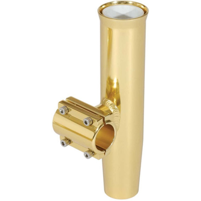 Lee’s RA5201GL Clamp-On Rod Holder – Gold Aluminum – Horizontal Mount – Fits 1.050 O.D. Pipe