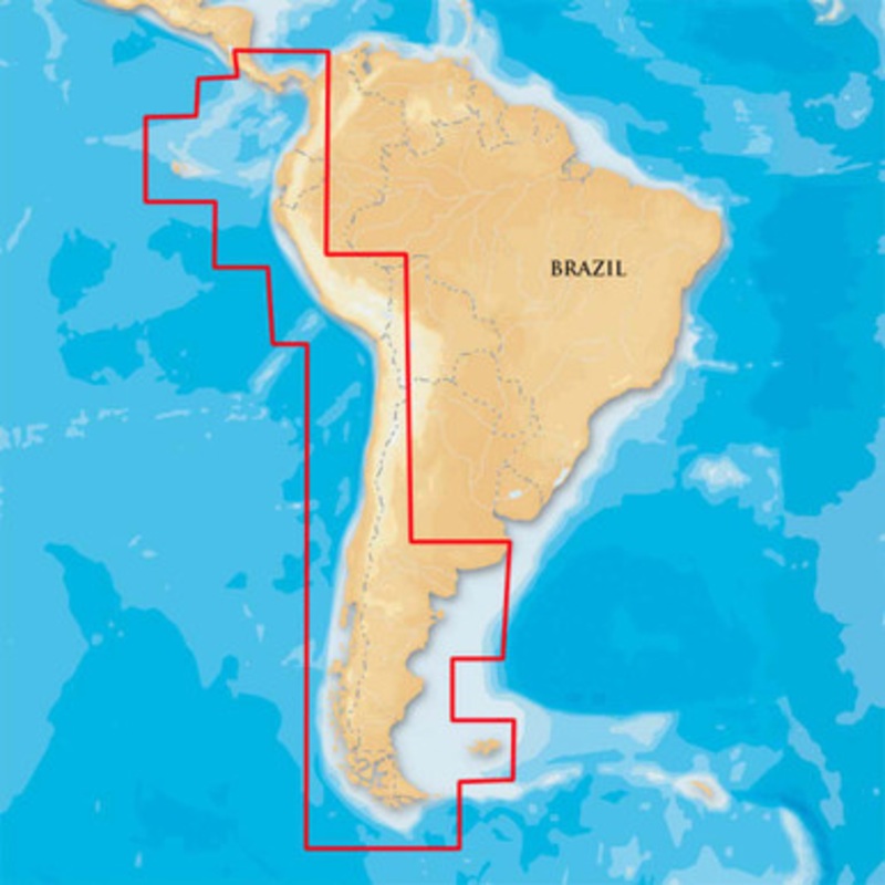 Navionics MSD/910P+ Platinum+ – South America West – microSD/SD