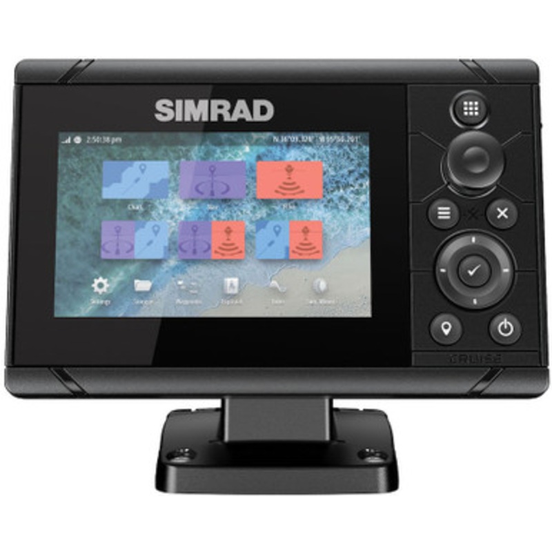 Simrad 000-14995-001 Cruise 5 Chartplotter w/ US Coastal Charts & 83/200 Transom Mount Transducer