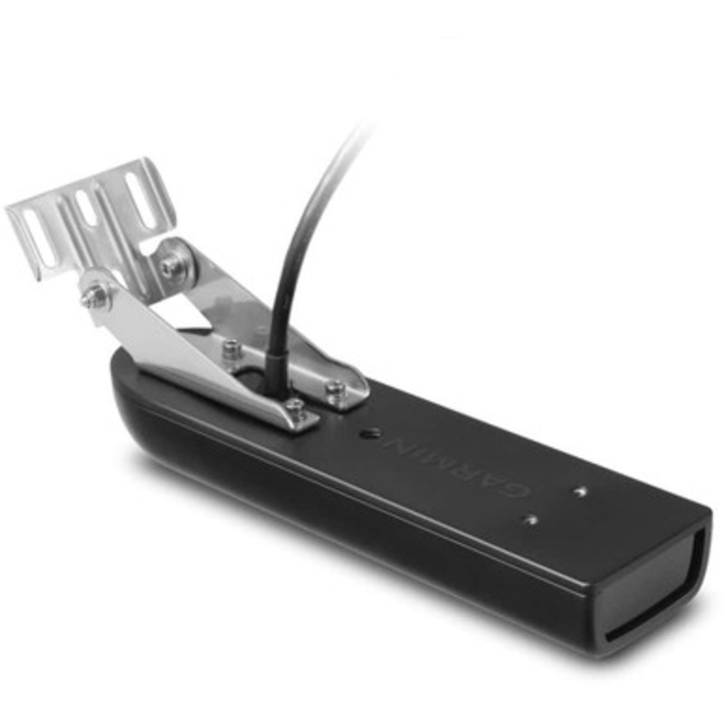 Garmin 010-01962-00 GT21-TM Transom Mount Transducer, Traditional 600W, 50/200kHz, ClearVu CHIRP 500W, 260 & 455kHz