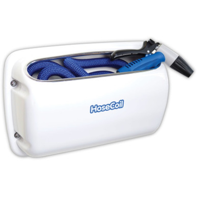 HoseCoil Expandable Hose Kit w/ Side Mount Enclosure – 50 ft.
