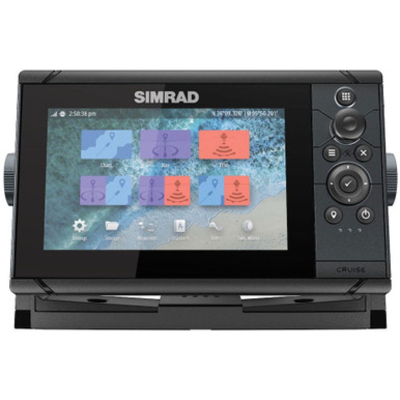 Simrad 000-14996-001 Cruise 7 Chartplotter w/ US Coastal Charts & 83/200 Transom Mount Transducer