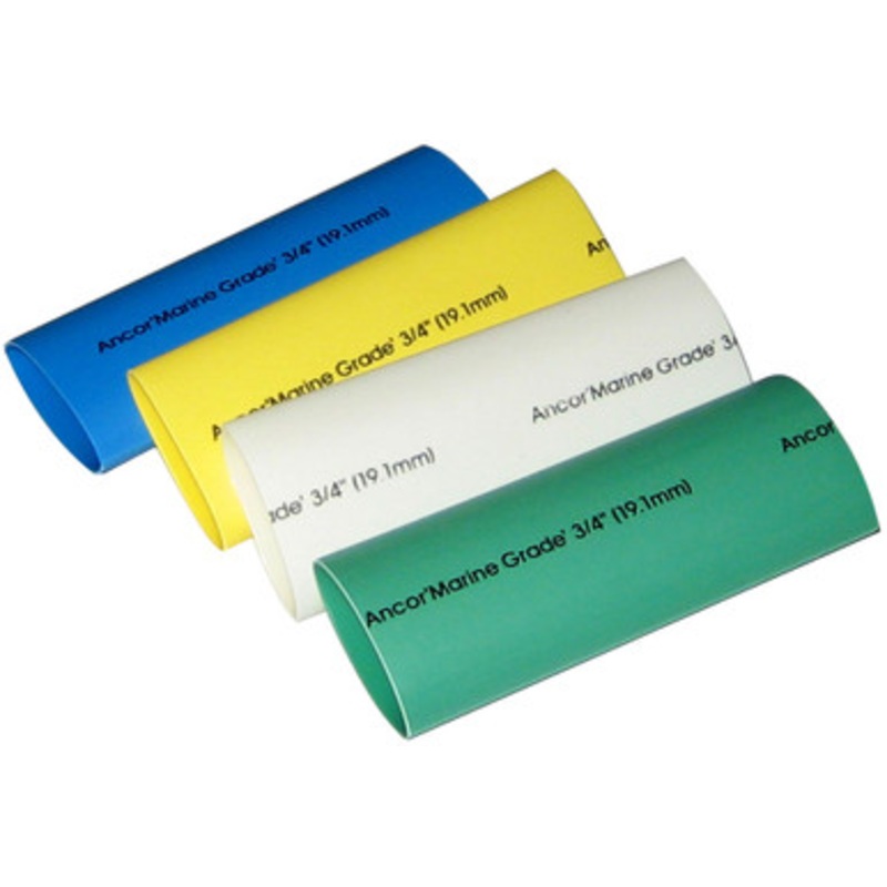 Ancor Adhesive Lined Heat Shrink Tubing – 4 Pack, 3, <18 AWG, Assorted Colors