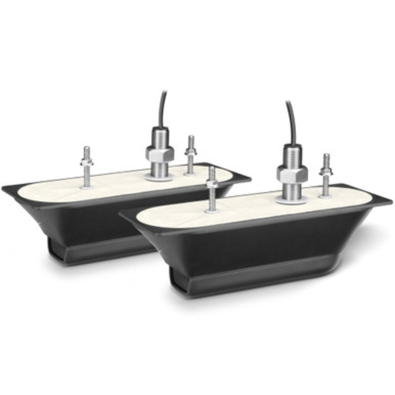 Garmin GT50M-THP SS Thru-Hull DownVu/ SideVu 500W (CHIRP 455/ 800kHz); Traditional 300W (Mid CHIRP 80-160) Transducer Pair