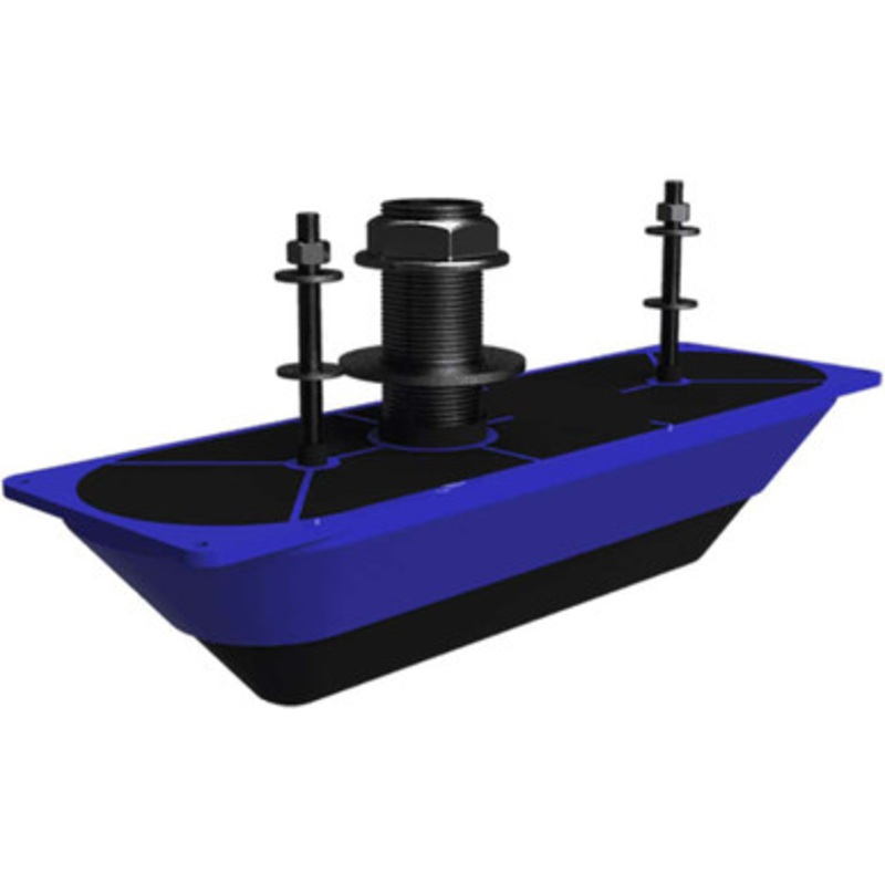 Lowrance 000-13559-001 StructureScan 3D Stainless Steel Thru-Hull Transducer – Single