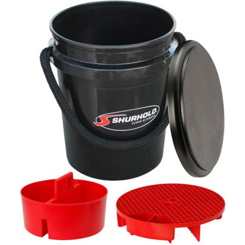 Shurhold 2462 One Bucket Kit – 5 Gallon – Black