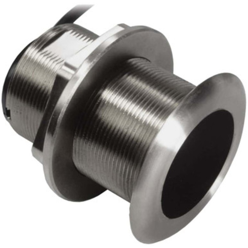 Simrad 000-13786-001 XSONIC SS60 Stainless Steel 20 Degree Tilt Thru-Hull Depth/Temp Transducer – 9-Pin – 10M Cable