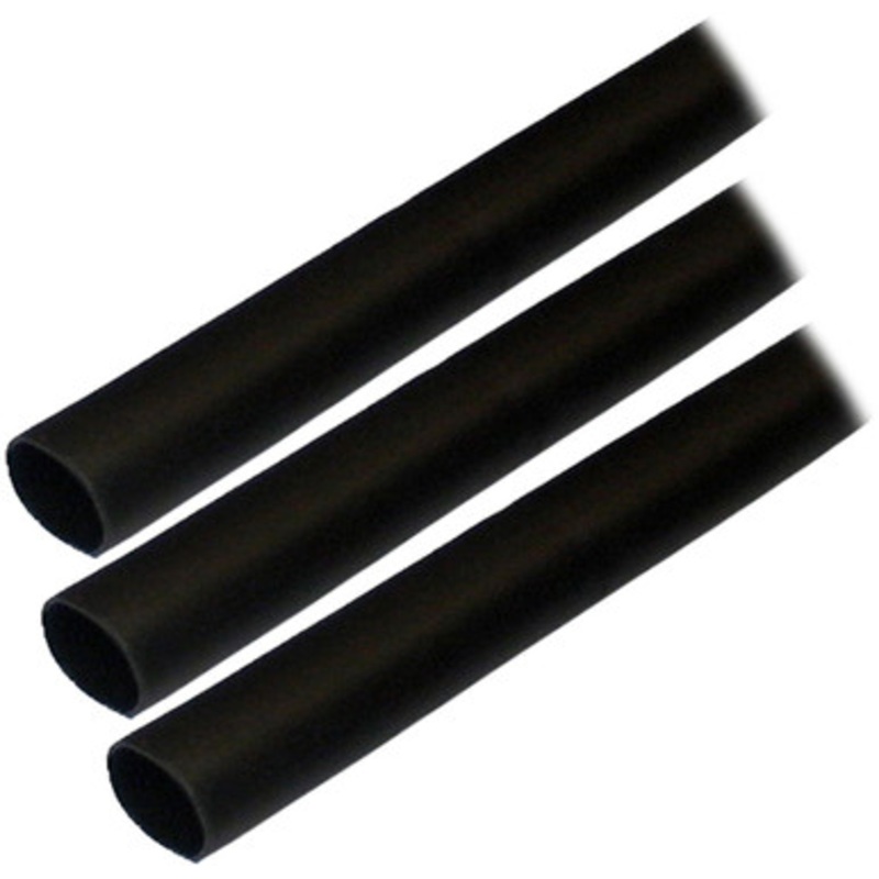 Ancor Adhesive Lined Heat Shrink Tubing (ALT) – 1/2 x 3 – 3 Pack – Black