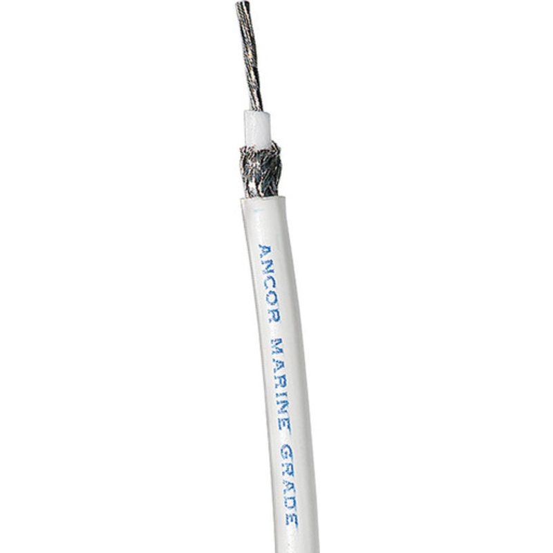 Ancor Coaxial Cable – RG 58CU – White – 100′