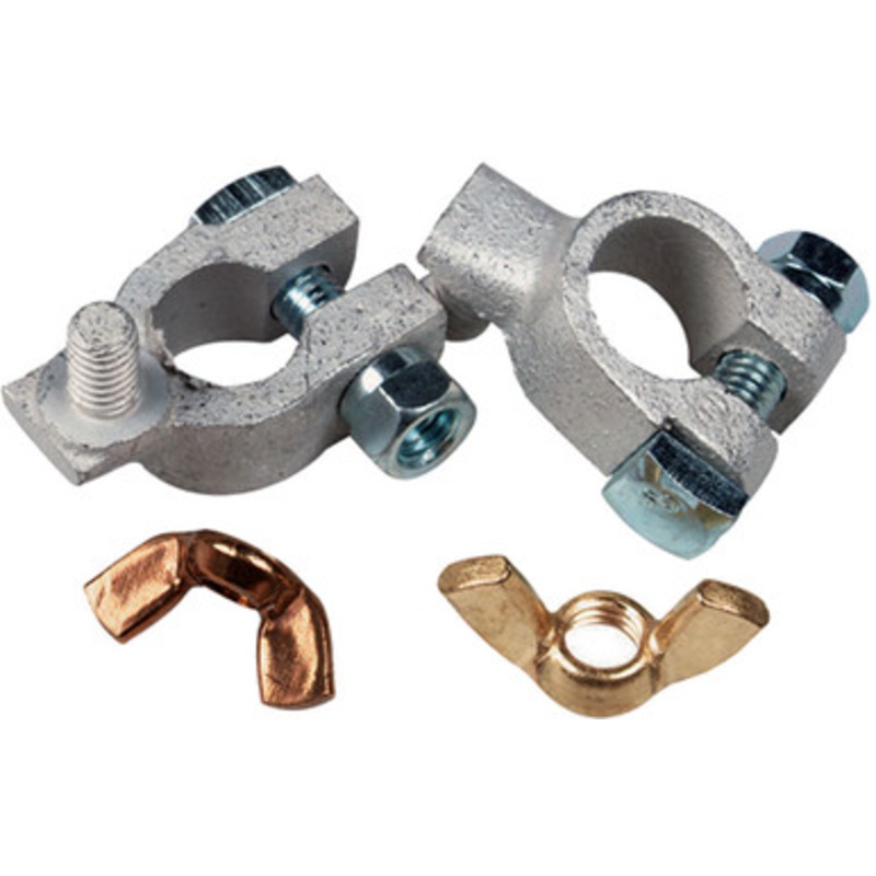 Ancor Tinned Battery Terminal – 5/16 & 3/8 Stud – Positive & Negative Combo