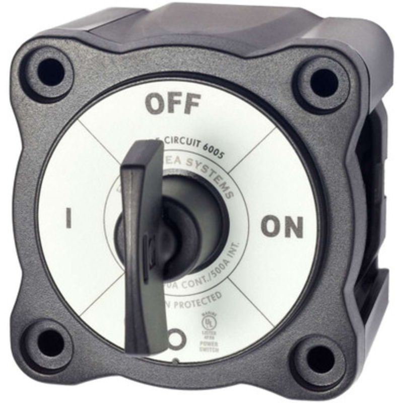Blue Sea 6005200 Battery Switch Single Circuit ON-OFF – Black