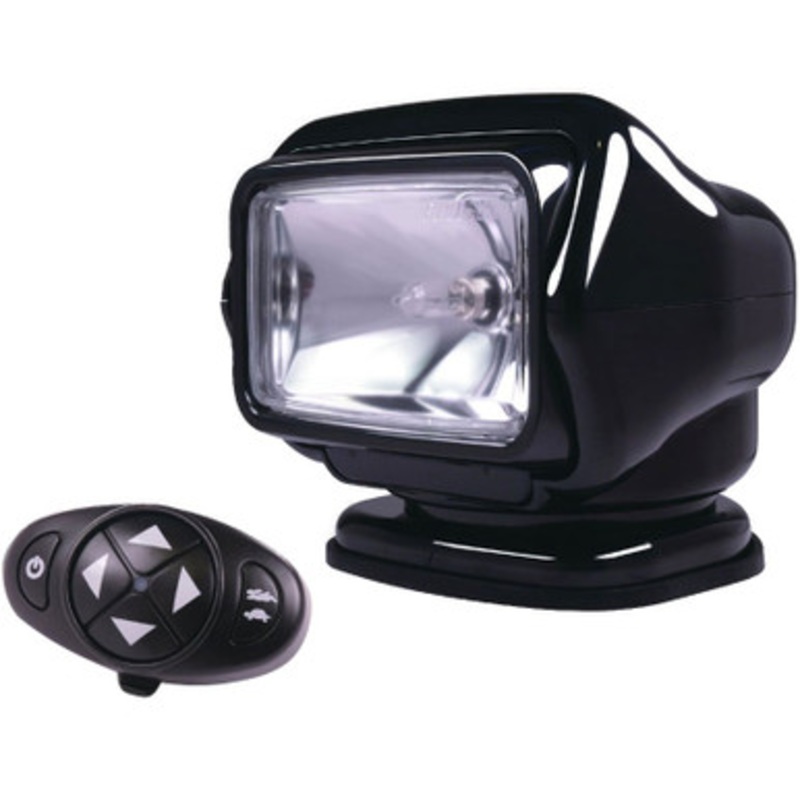 Golight Stryker Searchlight 12V w/ Wireless Dash Remote – Black