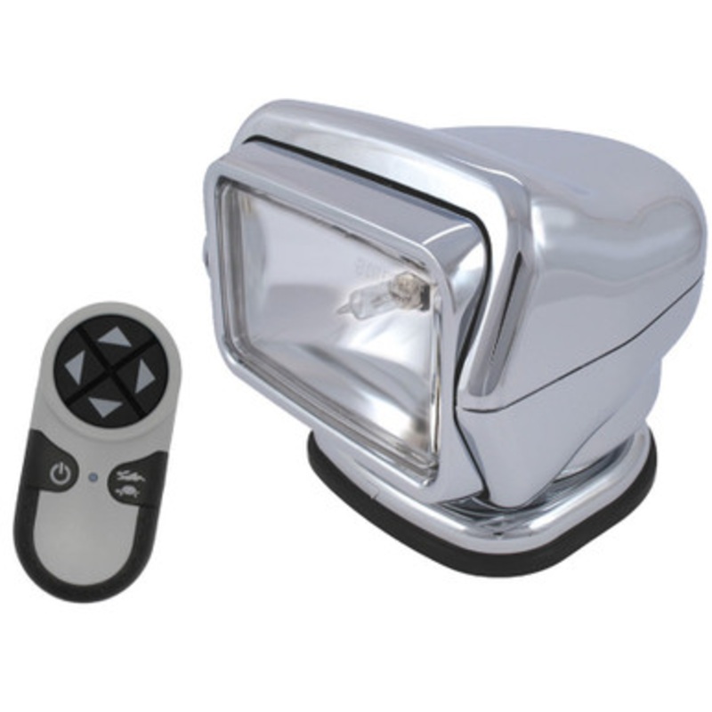 Golight Stryker Searchlight 12V w/ Wireless Handheld Remote – Chrome