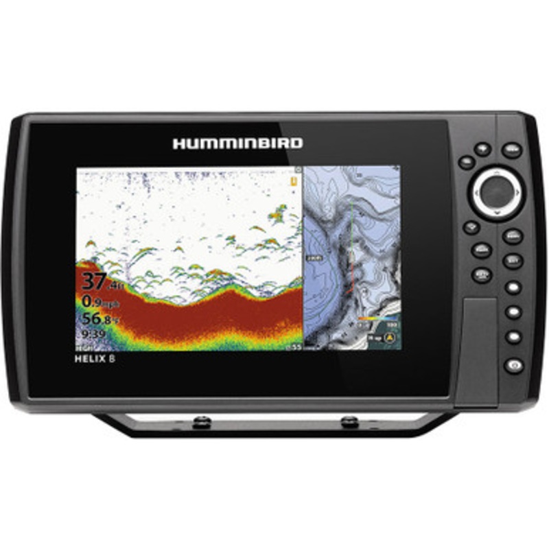 Humminbird HELIX 8 G3N – CHIRP Fishfinder/GPS Combo w/ Transom Mount Transducer
