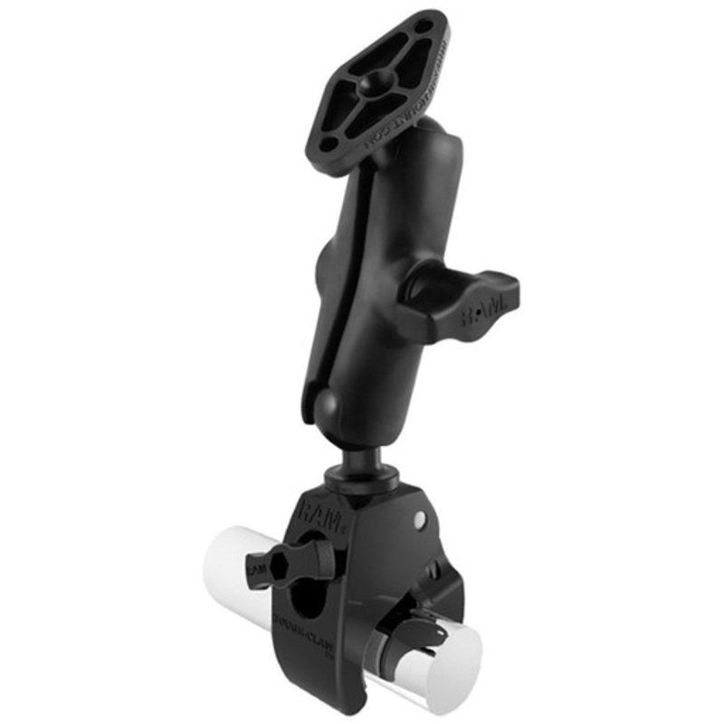 RAM Medium Tough-Claw Base w/ Double Socket Arm – With Diamond Base Adapter