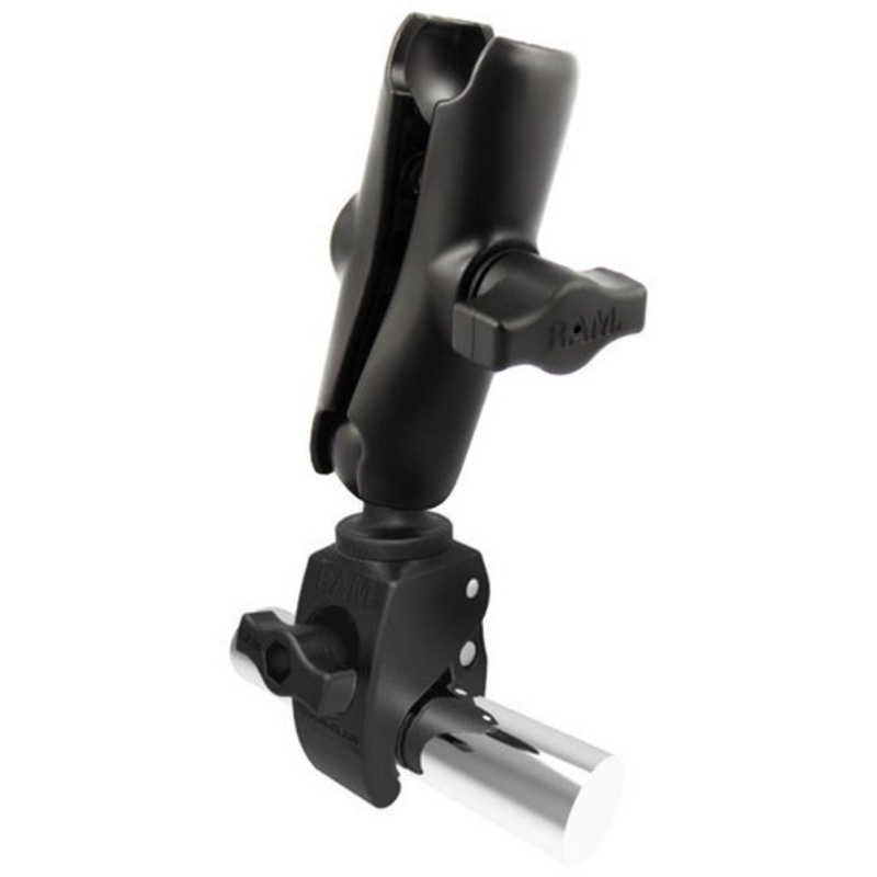 RAM Small Tough-Claw Base w/ 1” Diameter Double Socket Arm