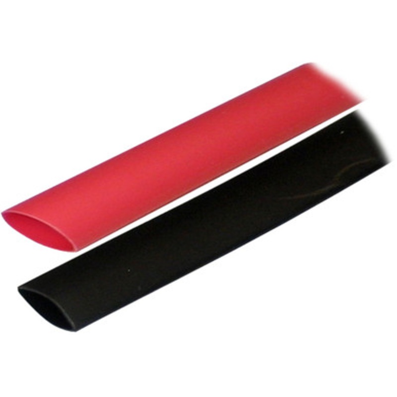 Ancor Adhesive Lined Heat Shrink Tubing (ALT) – 3/4 x 3 – 2 Pack – Black/Red