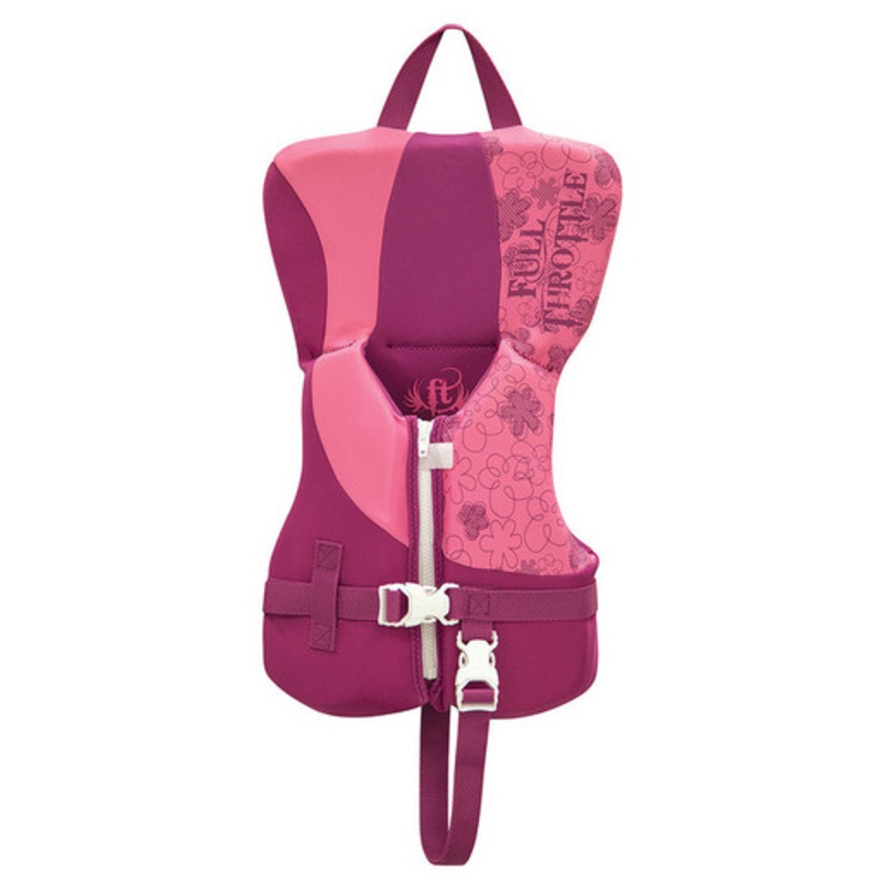 Full Throttle 58064 Rapid-Dry Infant Life Vest – Pink/Purple