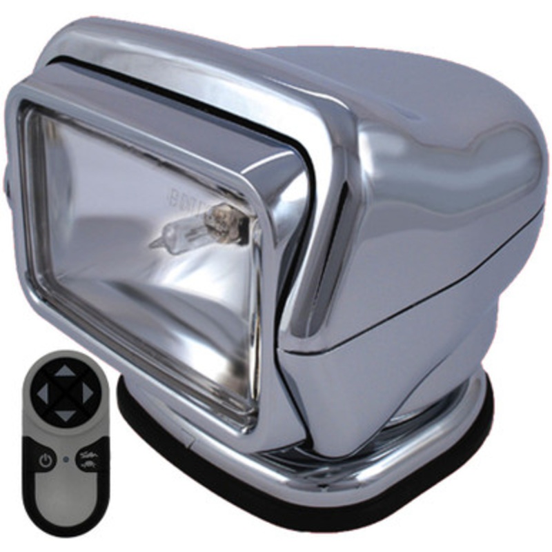 Golight HID Stryker Searchlight w/ Wireless Handheld Remote – Magnetic Base – Chrome
