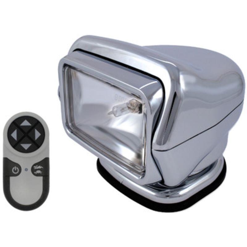 Golight Stryker Searchlight w/ Handheld Wireless Remote – Magnetic Base – Chrome