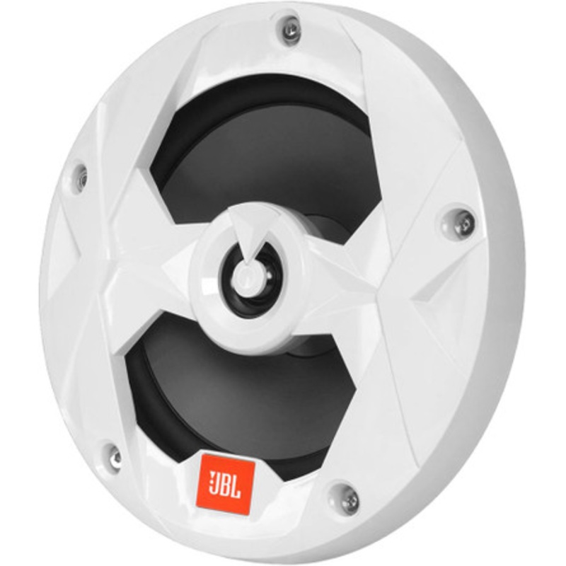 JBL MS65W Club Series 6.5 225W Coaxial Marine Speaker Pair – Non-Illuminated – White Grill