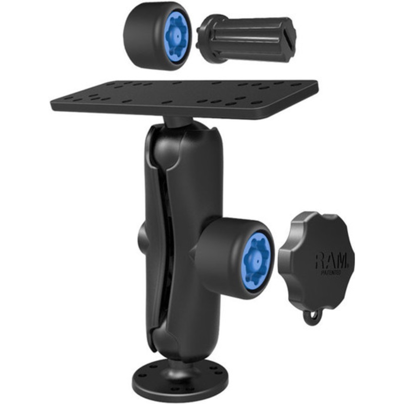 RAM Marine Electronics Mount – With Combination Pin-Lock Security Kit