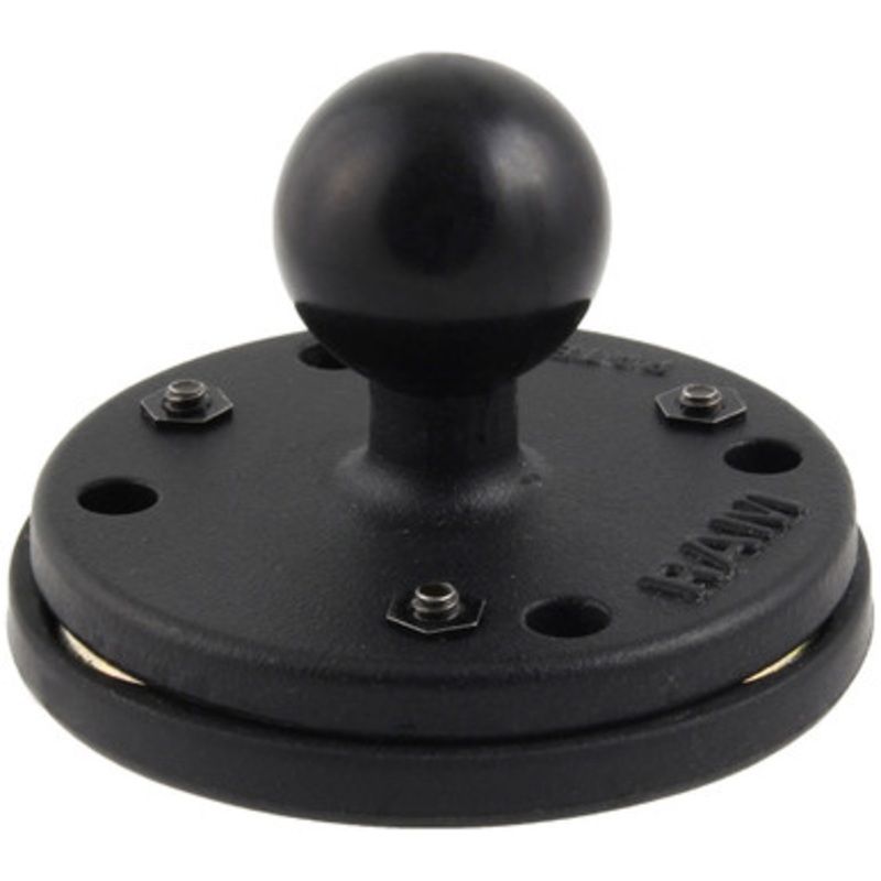RAM Triple Magnetic 2.5” Round Base w/ 1” Ball