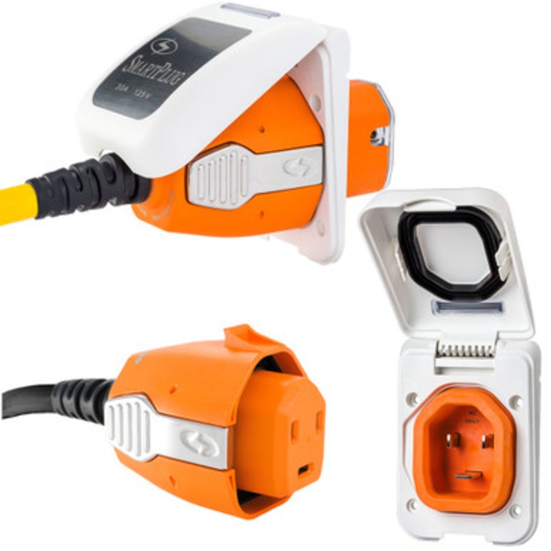 SmartPlug B30ASSYPW Combo Kit Connector & Non-Metallic Inlet – White Inlet 30 Amp