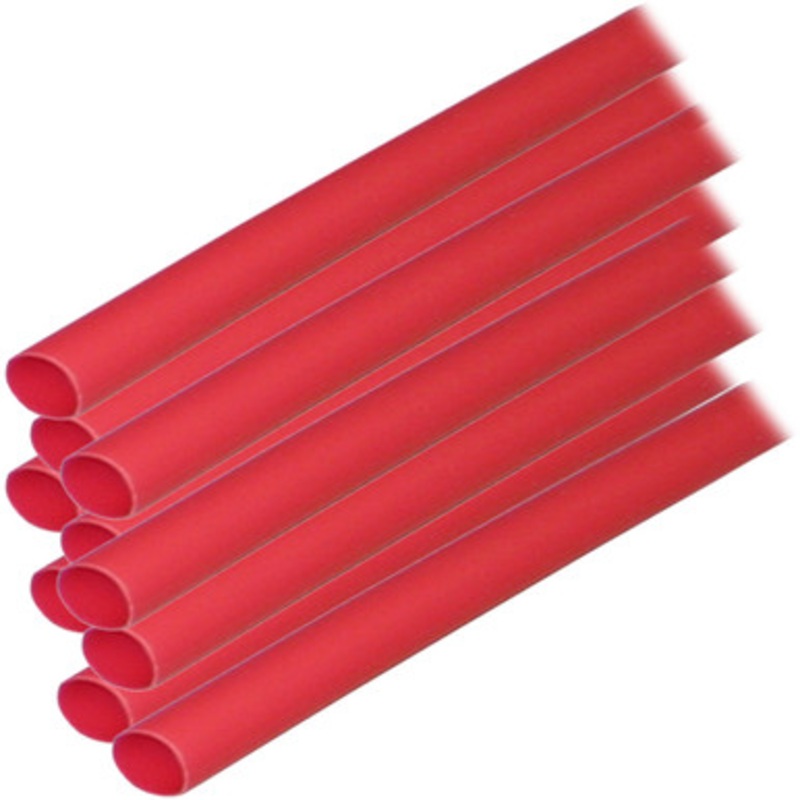 Ancor Adhesive Lined Heat Shrink Tubing (ALT) – 1/4 x 6 – 10 Pack – Red