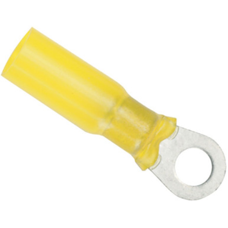 Ancor Heat Shrink Ring Terminal – 12-10 AWG – #8 – 100 Pack