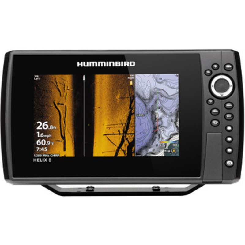 Humminbird HELIX 8 G3N – CHIRP MEGA SI Fishfinder/GPS Combo w/ Transom Mount Transducer