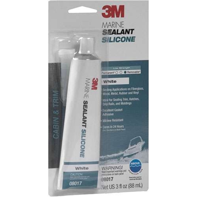 3M Marine Mildew Resistant Silicone Sealant – White