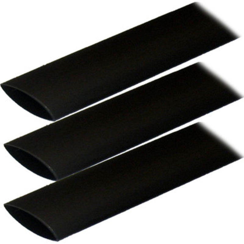 Ancor Adhesive Lined Heat Shrink Tubing (ALT) – 1 x 6 – 3 Pack – Black