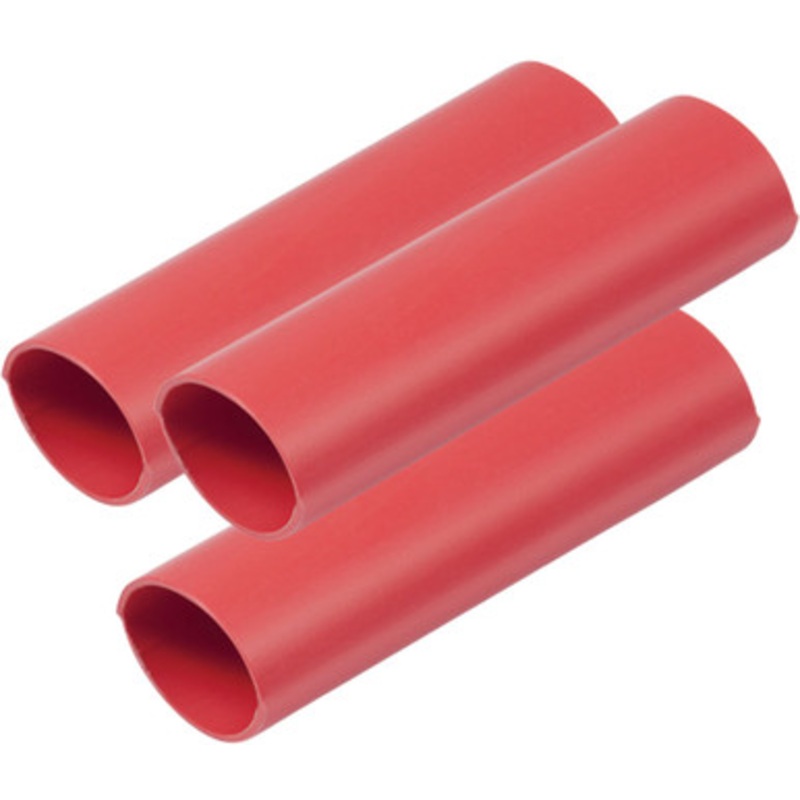 Ancor Heavy Wall Heat Shrink Tubing – 3/4” x 12” – 3 Pack – Red