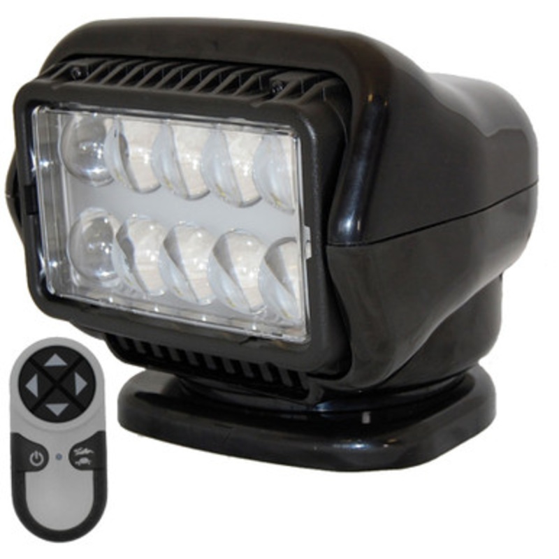 Golight LED Stryker Searchlight w/ Wireless Handheld Remote – Magnetic Base – Black