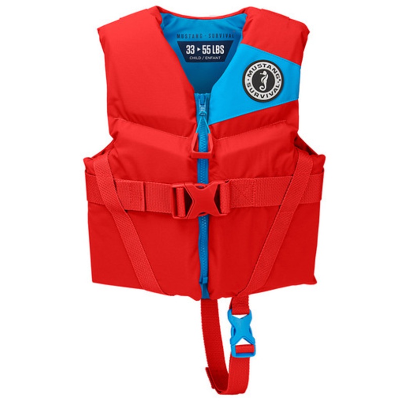 Mustang REV Child PFD Vest – Imperial Red